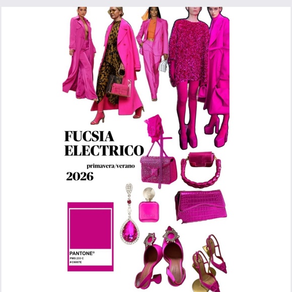 Vintage disco era hot pink stars-like zirconia clipped earrings - Picture 5 of 14